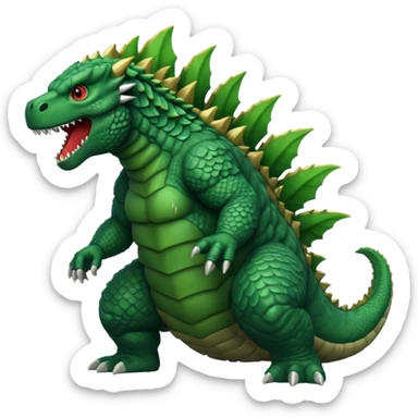 A Godzilla  sticker
