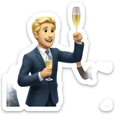 wolf wall street sticker