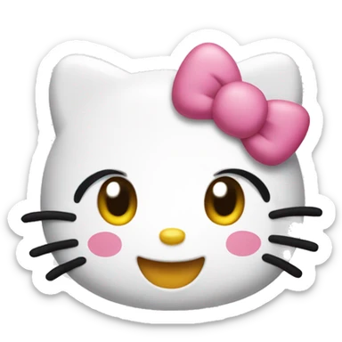 Hello kitty happy sticker