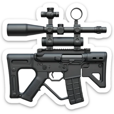 AR-15 drum mag and scope sticker