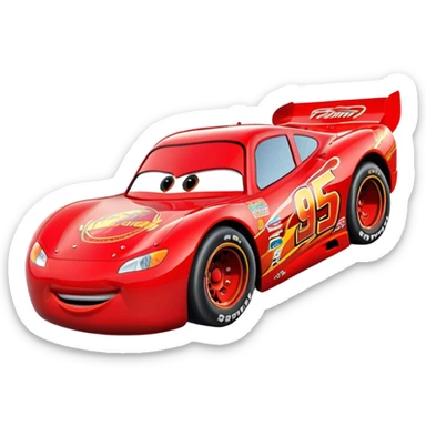 Coche de cars Rayo Mc quen sticker