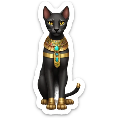 bastet full body  sticker