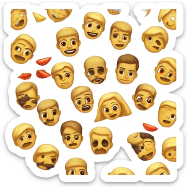 Caritas de diablo con sambra sticker