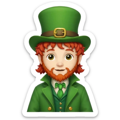 adorable leprechaun sticker