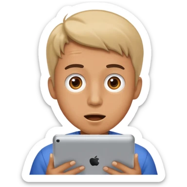 un monsieur fou sur ça tablette sticker