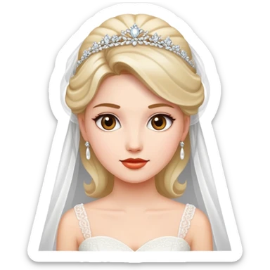 beautiful bride sticker