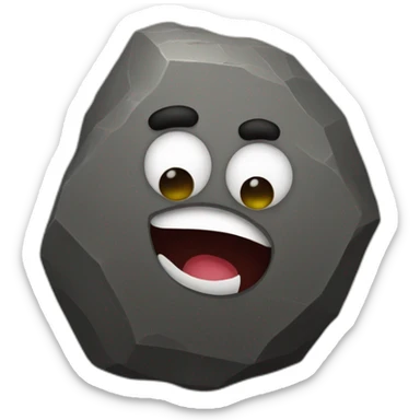 big popo on a rock sticker