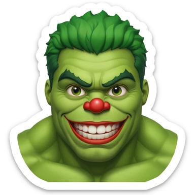 hulk palhaço sticker