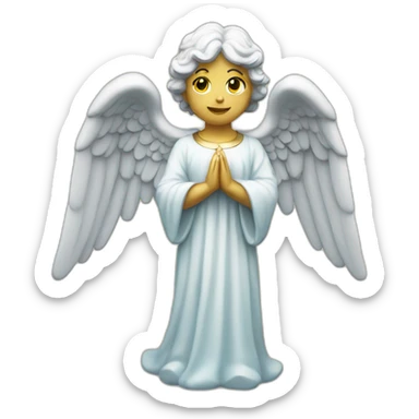 Angel statue sticker