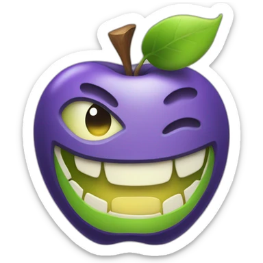 trollface apple artstyle sticker