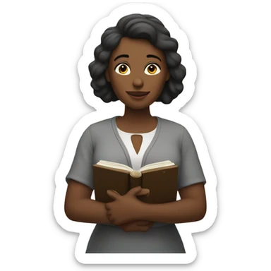 Woman with a Bible sticker