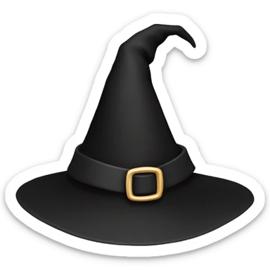Witch hat sticker