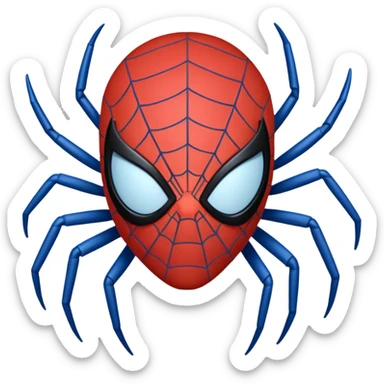 emoji de spiderman dormido sticker