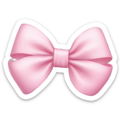 baby pink bow sticker