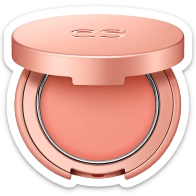 salmon pink makeup packaging sticker