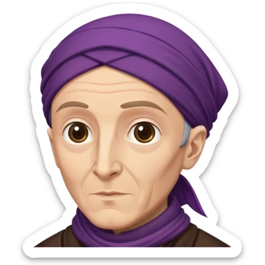 Young Quirinus Quirrell from harry potter with big Head scarf sticker