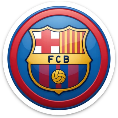 fc barcelona logo emoji sticker