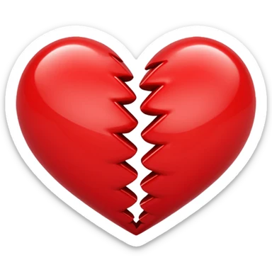 a crossed heart sticker