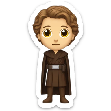 Anakin Skywalker entouré de 5 jeune filles debout sticker
