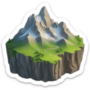 alps mountains sticker