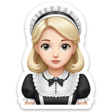  French maid sticker