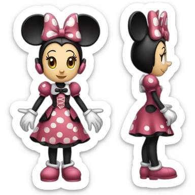 Clockwork Minnie Mouse Full Body sticker