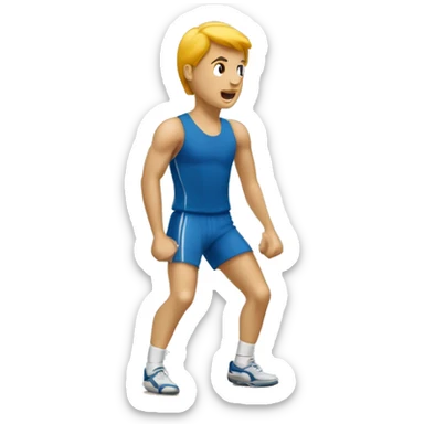 Salle de sport :  haltère, neuf qui fait du sport… sticker