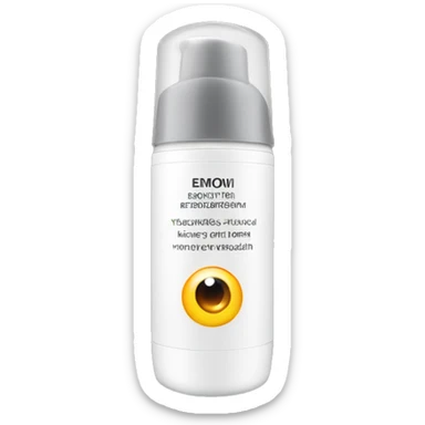 eye cream bottle with label sticker