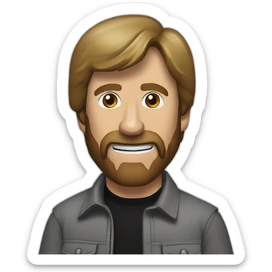 chuck norris making fun of denzel washingtion sticker