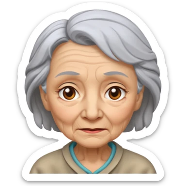 old woman called kier  sticker
