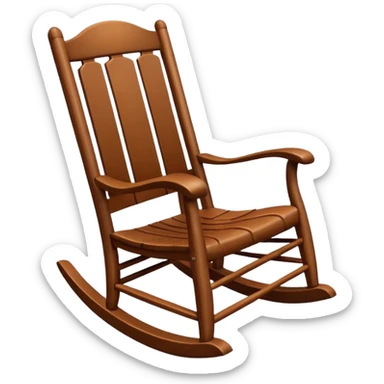 a rocking chair sticker