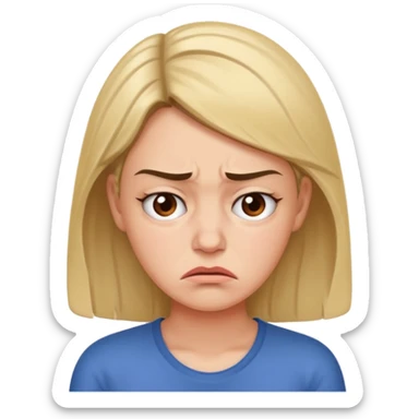 Una mujer estresada sticker