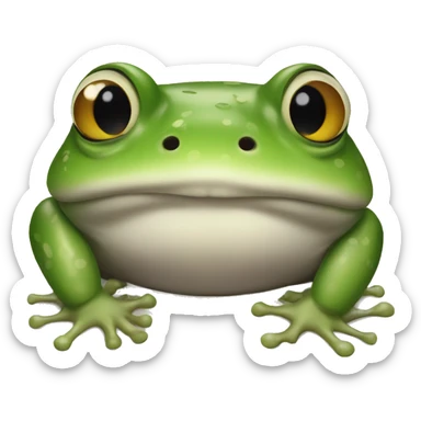 fattest frog ever sticker