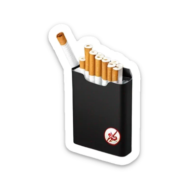 pack of cigarettes black container, blast brand text blast sticker