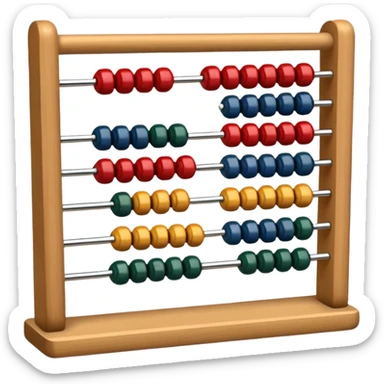 abacus design very different styles. sticker