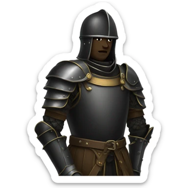 Chevalier armure noir sticker