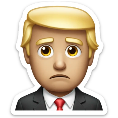 Donald Trump sad sticker