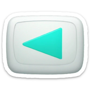 play button with aqua color sticker