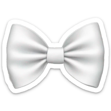 White bow sticker