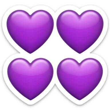 Two Purple Heart emoji sticker