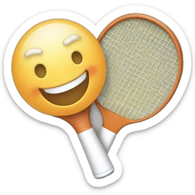 table Tennis racket Witz a smile sticker