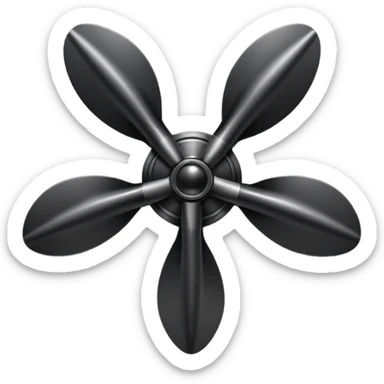 Black Propeller sticker