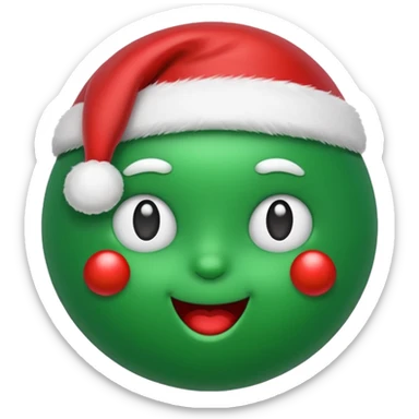 chirstmans chat emoji with exact rounded chat shape with winter seshteic sticker