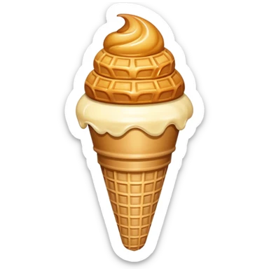 empty icecream cone sticker