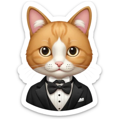 Gentleman Cat sticker