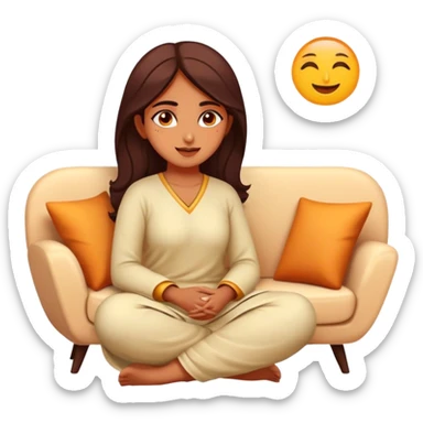 Desi girl therapy sticker