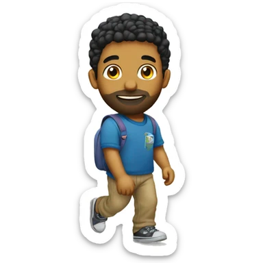 drake going to a preschool to pick up kids sticker