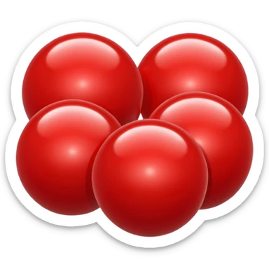 Lots of shiny red balls  sticker