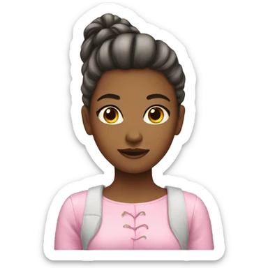Girly girl emoji sticker