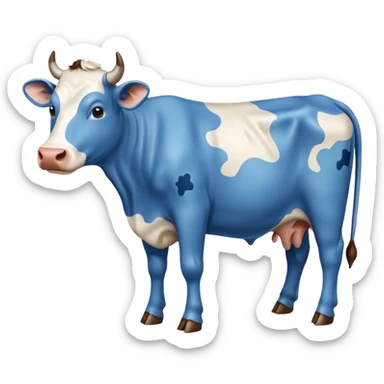 Vaca azul sticker